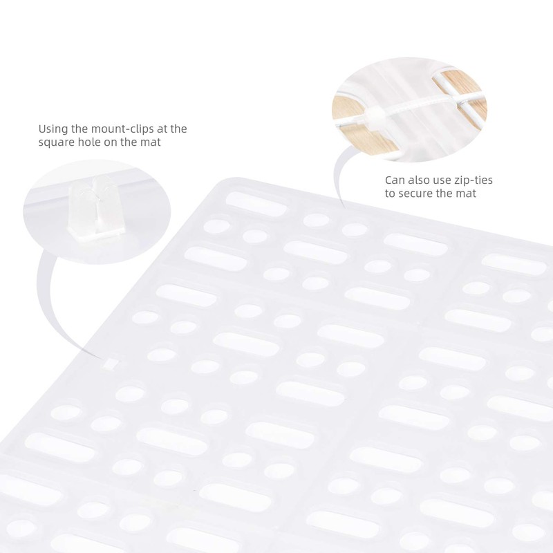Niteangel 2 Pieces Rabbit Playpen Feet Mats for Cage, Comes