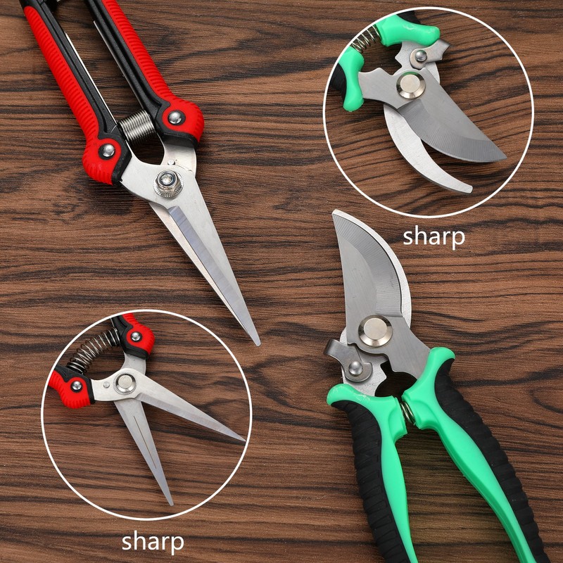 5‑Piece Garden Pruning Shears Set with Gloves & Storage Bag