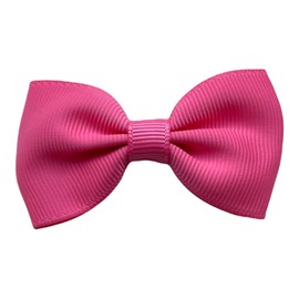 Light Salmon Hair Bows Clips Slides Grips Grips 2.7" inch Soft Ribbon Small Straight School Hairbows for Girls 10pcs