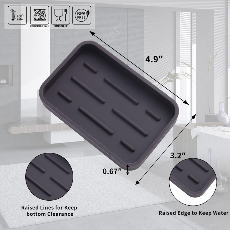 MicoYang Silicone Kitchen Sink Organizer Tray for Multiple Usage,Easy Clean