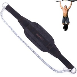 34 Inch Weight Lifting Dip Belt with,Weightlifting Waist Droop Chain Muscle Training Pull Up Fitness Cross Belt,Weight Dipping Belt for Lifting Weights