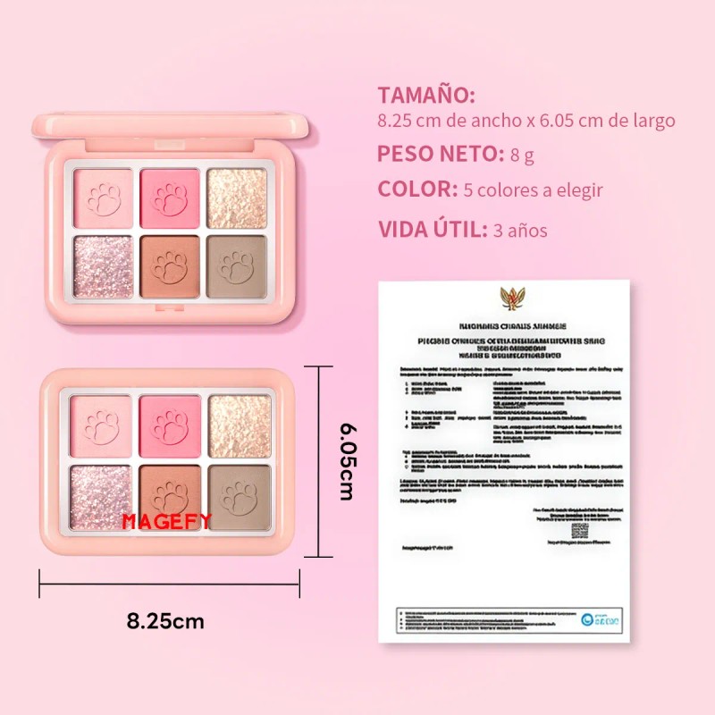 Paletas De Sombras De Ojos Varios Tonos Color De La