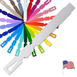 TAGKRAFTERS 5" x 1/2" White - 250 Pcs - Plastic Plant Tags and Labels - Wrap Around Thermal Plastic - Nursery Garden Tree Labels | Made in The USA |