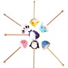 Stuffed animal massage stick (4 pieces) Soft animal character massage rod