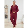 U2SKIIN Mens Button Down Pajamas Set Soft Classic Lapel Sleepwear