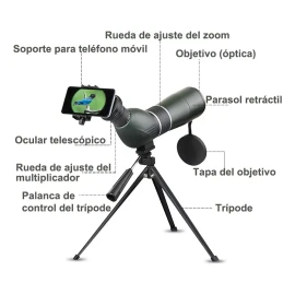 Carson Telescopios Y Monocular Hd 20-60*60 Zoom Continuo Infinito