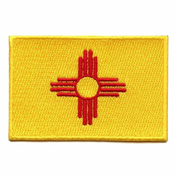 New Mexico Patch State Flag Embroidered Iron On