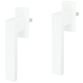 RAL9016 Set of 2 White Window Handle Grid Olive Metal 45° Grid Exclusive Design