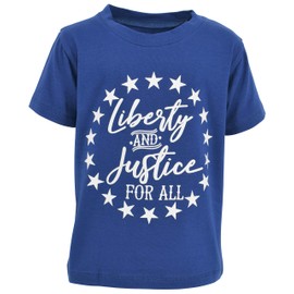 playera única de la Libertad para todos los Patrióticos 4 de julio, Azul, 8