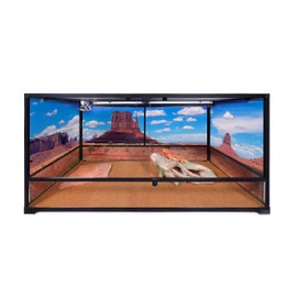 Reptile Habitat Background; Monument Valley Panorama, for 48Lx24Wx24H Terrarium, 3-Sided Wraparound
