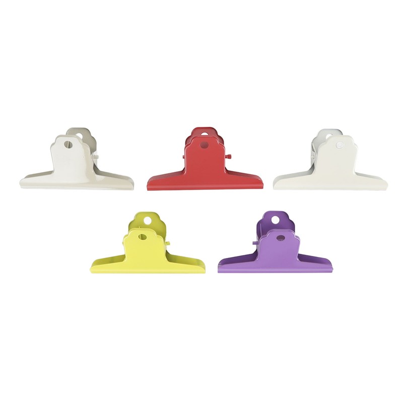 5pcs Colorful Metal Bull Hinge Clips Wall Hanging Heavy Duty