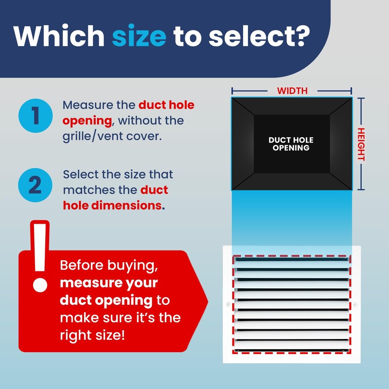12x10 Inch (Duct Opening) Air Return Vent Cover Decorative –