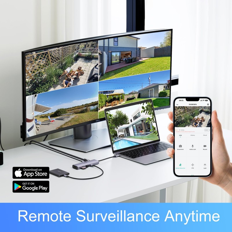 Wireless Security Camera Systems, 6CH WiFi Security Camera System Wireless