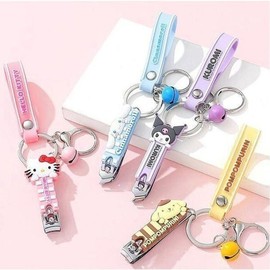 Nail clipper drop key ring 2p portable key ring / 손톱깎이 방울 키링 2P 휴대용 열쇠고리