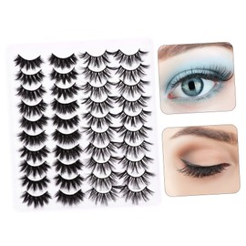 BIUDECO Eyelash Extension Kit 20 Pairs Women's False Eyelashes Lashes Thick Dense 3d Lashes Set