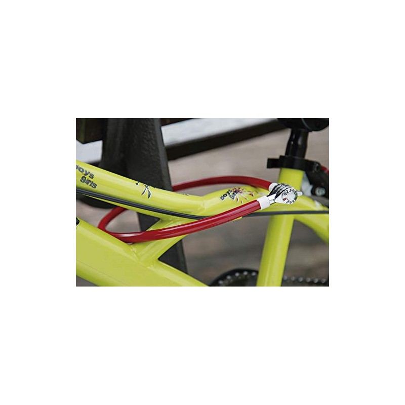 IFAM Junior60 Combination 000302R Bicycle Anti-theft Cable, Red, 60 cm