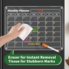 FINDMAG Acrylic Magnetic Dry Erase Board Calendar for Fridge, Magnet
