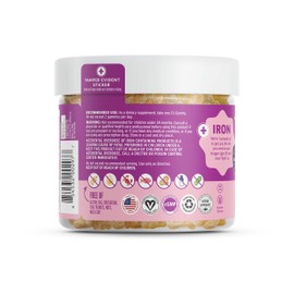 Vitamin Friends - Vegan Multivitamin & Iron for Kids - Daily Nutritional Support Gummies w/Ferrous Fumarate B-Complex, Vitamin C, Zinc, Biotin - Body Function & Anemia - Strawberry, (60 Day Supply)