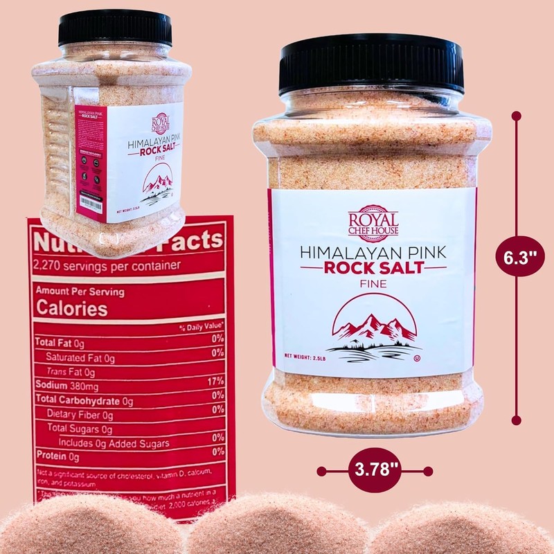 Royal House, Himalayan Pink Salt Fine Grain (2 Pack, Fine