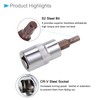CoCud Hex Bit Socket, Metric H4 (4mm) Bit 3/8" Drive