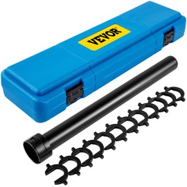VEVOR Inner Tie Rod Tool Kit, 13 Pcs Tie Rod Removal Tool, 13 Pcs Crowfoot Adapters Inner Tie Rod Tool Set, 1/2 Inch Drive Tube Tie Rods Tool, Heavy-Duty Steel Inner Tie Rod Removal Tool for Vehicle