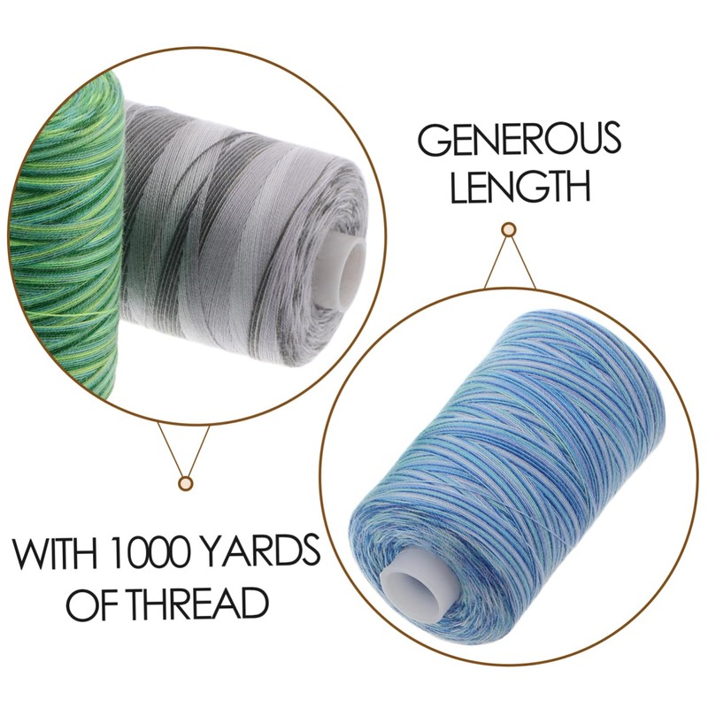 Gadpiparty 3pcs Waxed Thread for Leather Sewing Yards Flat Cord