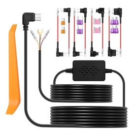 GINTOOYUN 3.3m / 10.82in Car Recorder Hardwired Kit USB C Port Typ-C USB Hardwired mit Sicherung 12V-24V bis 5V für Fahrrekorder, GPS-Stromversorgung, Radar-Detektor usw