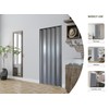 DIYHD 36X80in Interior Folding PVC Accordion Door,Grey,Include Door and Mounting