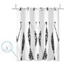 Lexfvpoo No Hook Shower Curtain with Snap in Liner Set