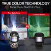 TRQWH Welding Hood with Light & Heat-Resistant Leather Bib, Optical