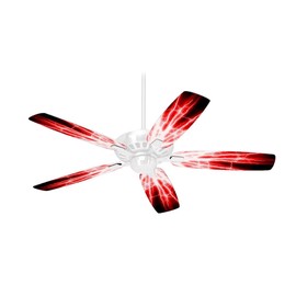 Lightning Red - Ceiling Fan Skin Kit fits most 42 inch fans (FAN and BLADES SOLD SEPARATELY)