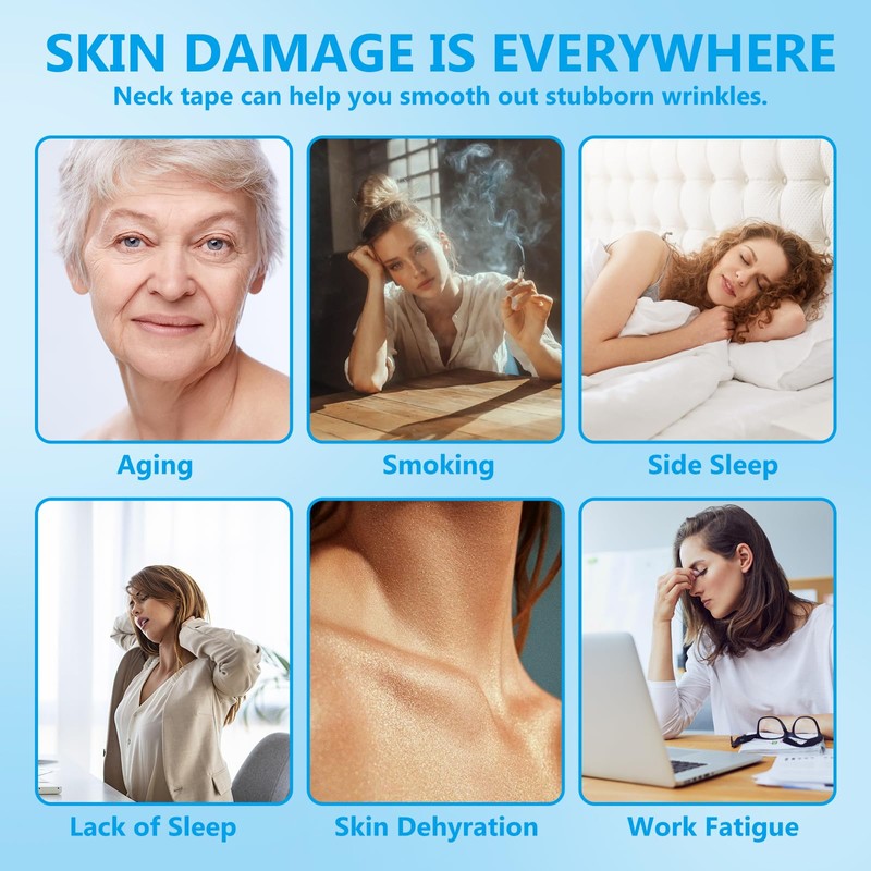 Jungshea Reusable Silicone Neck Wrinkle Patches, Anti Aging Silicone Wrinkle