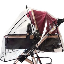 LA HAUTE Universal Baby Stroller Rain Cover Waterproof Ventilated Wind Dust Weather Shield