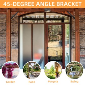 8PC 45 Degree Angle Support Bracket 45-Degree Angle Corner Braces Inside Joint Bracket for Post and Beam Wood Frame DIY Connector