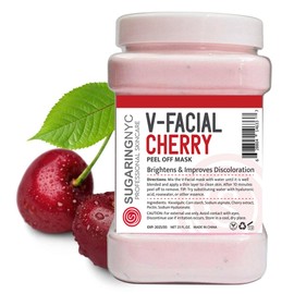 Sugaring NYC Vajacial Jelly Cherry Mask Peel-Off Bikini Underarms Area Peel Mask - Cherry - Professional Size 23oz