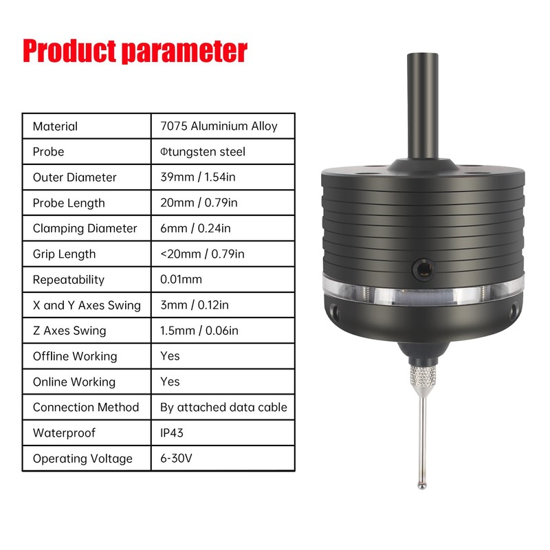 XUNKUANER CNC 3D Touch Probe Edge Finder，Mach3 & GRBL, Online