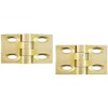 Merriway BH03469 (2 Pcs) 25mm (1 inch) Solid Brass Butt