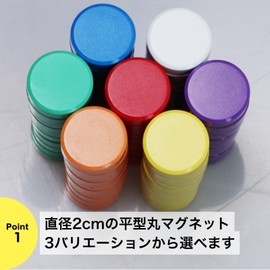 Magnets, Whiteboard Magnets, Round (20 Pieces) ND-0358-R09-20