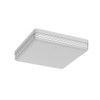 Taoellen 24W Square Bathroom Lights Ceiling, 2160lm Square Silver Edge