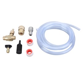 High Pressure Washer Chemical Injector Kit 3/8 Inch Connector Adjustable Valve 4000PSI Washer Chemical Injector Black Nozzle 9.8ft Hose Set