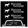 siviwonder Miniature Bull Terrier Mini Bully Sticker Set of 3