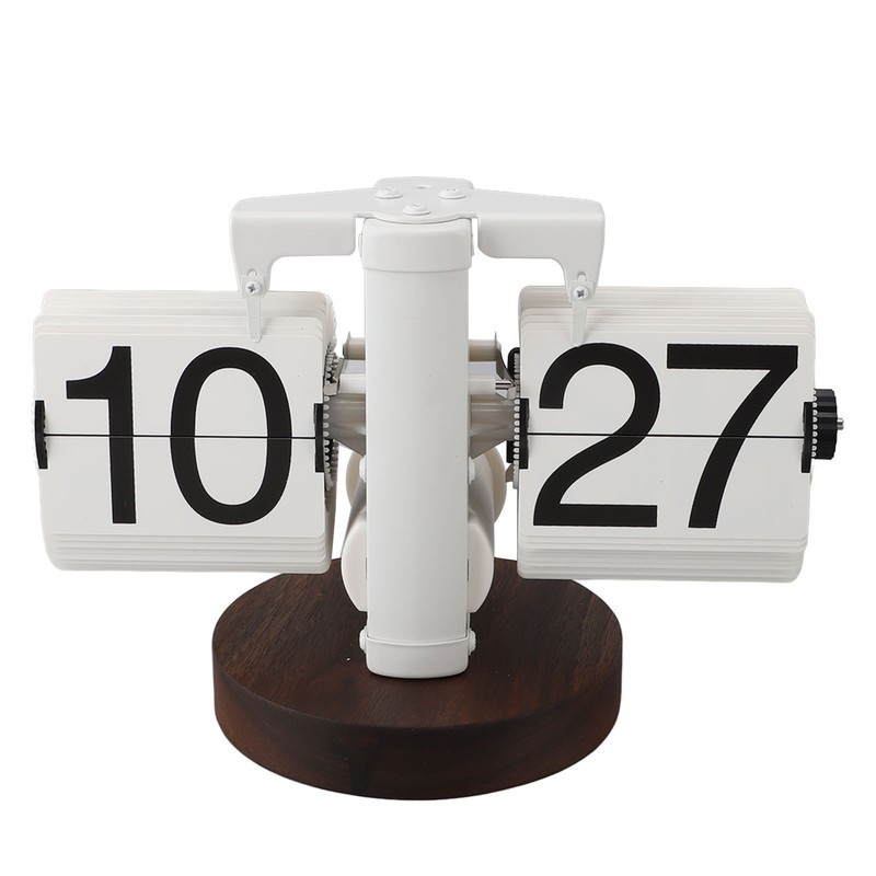 Flip Desk Clock Retro Single Sided Battery Powered Retro Vintage