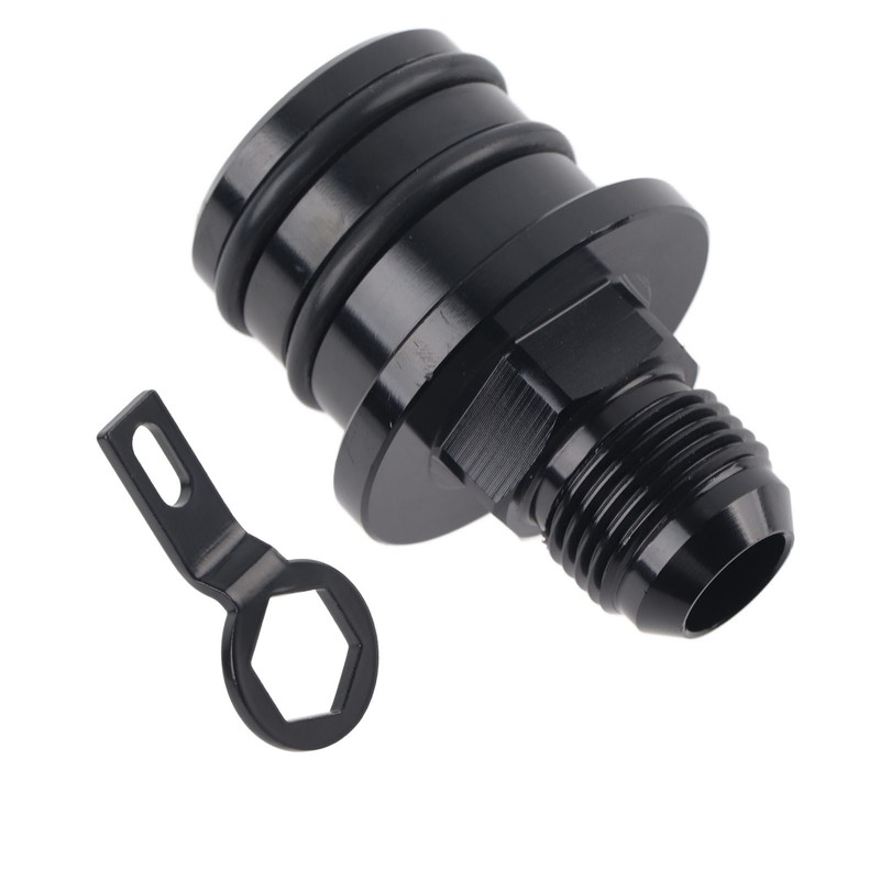 10AN Breather Fitting Adapter Black Aluminium Alloy Lightweight for Oil