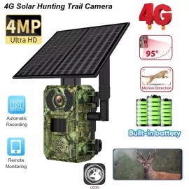 BOAVISION 4G LTE Solar Powered Trail Camera Outdoor Hunting Camera SIM Card
