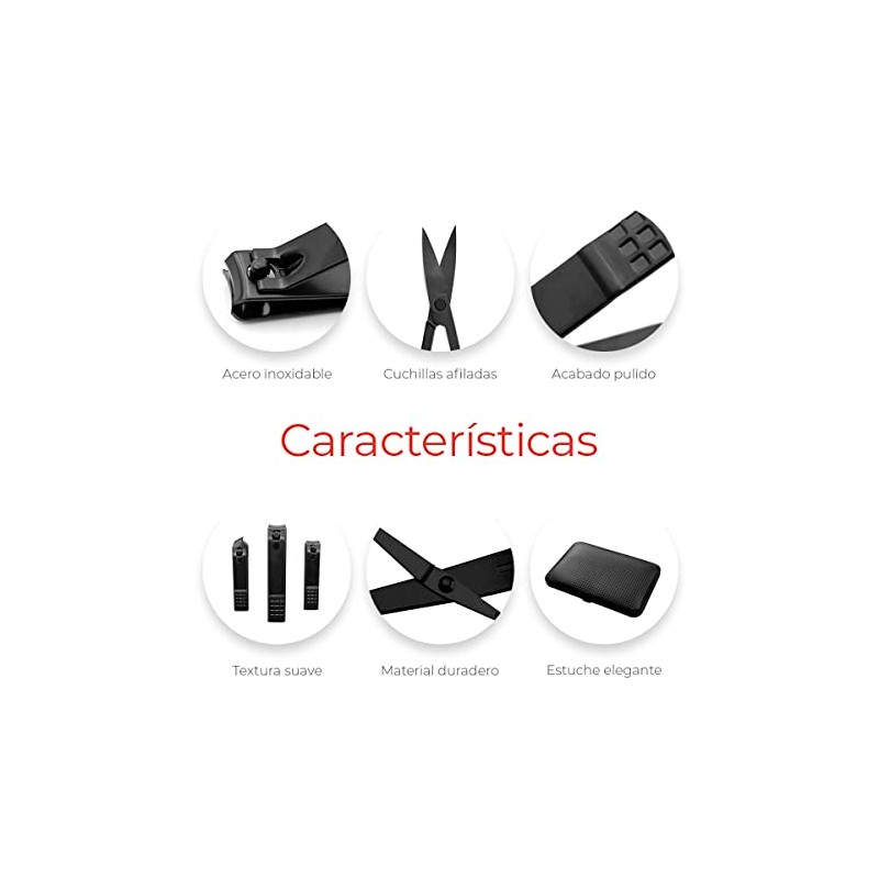 Raganet, Set De Manicure y Pedicure, Cortaúñas, Para Pies y