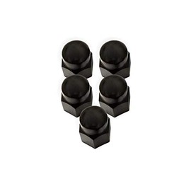 Automotive Authority LLC 5 Pack - 13/16" Black Nylon Lug Nut Cover Cap Trailer Camper Travel Truck (Black)