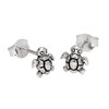 Tiny Sterling Silver Turtle Stud Earrings