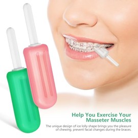 Yardwe 6 piezas Chewies para Alineadores con Asas de Silicona Segura Diseño Portátil Forma de Paleta para Adultos Compatible con Brackets y Alineadores Invisibles