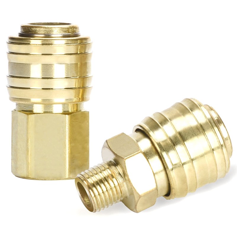 Pack of 10 Euro Compressed Air Coupling 1/4 Inch BSP