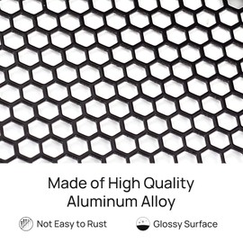 AggAuto Motorcycle Front Grill Mesh Compatible With Can-Am Ryker, Aluminum Alloy Honeycomb Hole Automotive Grilles Mesh Set, Autocycle Radiator Grille Vent